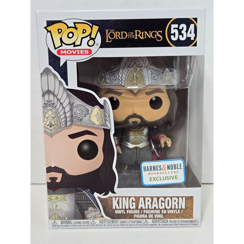 Funko Pop King Aragorn 534 Barnes & Noble Exclusive | Vaulted Lord of the Rings